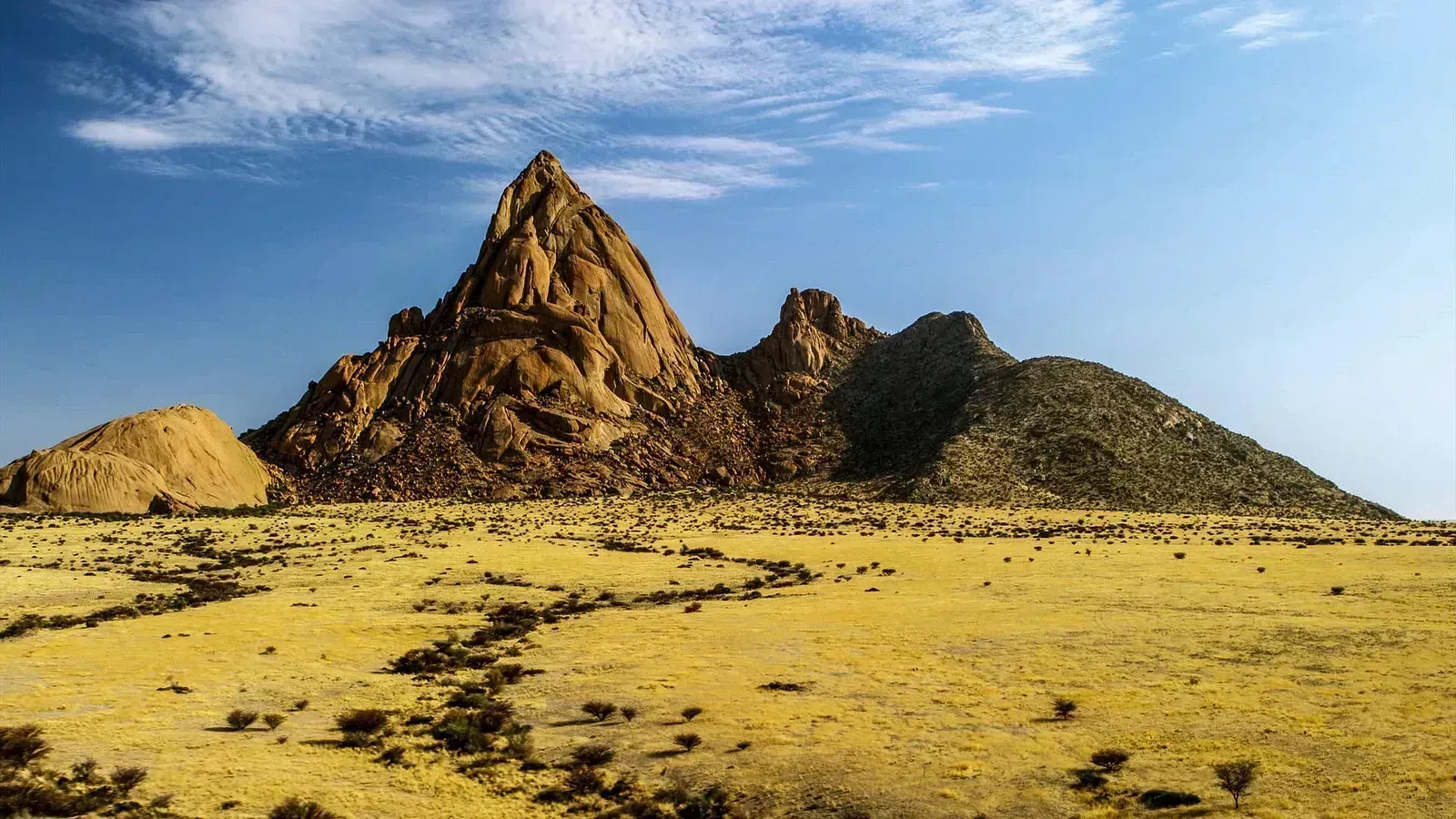 The sharp summit that earns the 'Matterhorn of Namibia' name
